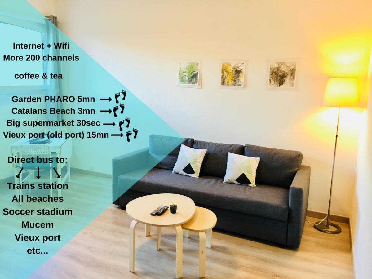 Joli Studio Proche Plage, Vieux Port & Palais Pharo Μασσαλία Εξωτερικό φωτογραφία